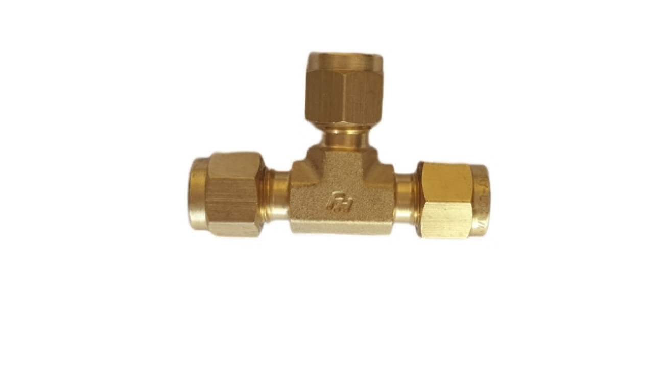 jual union tee material brass